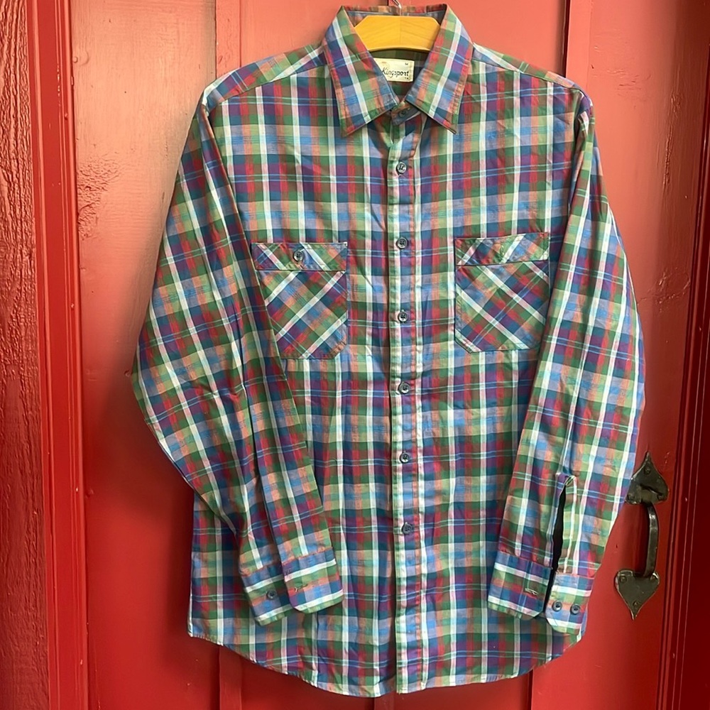 Vintage Kingsport buttondown, plaid